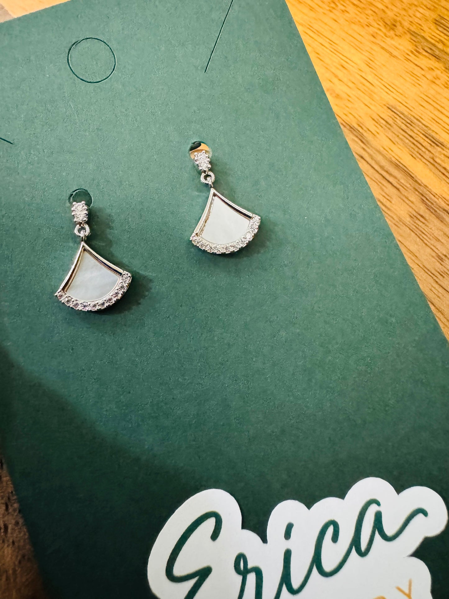 Mother-of-Pearl Drop Earrings