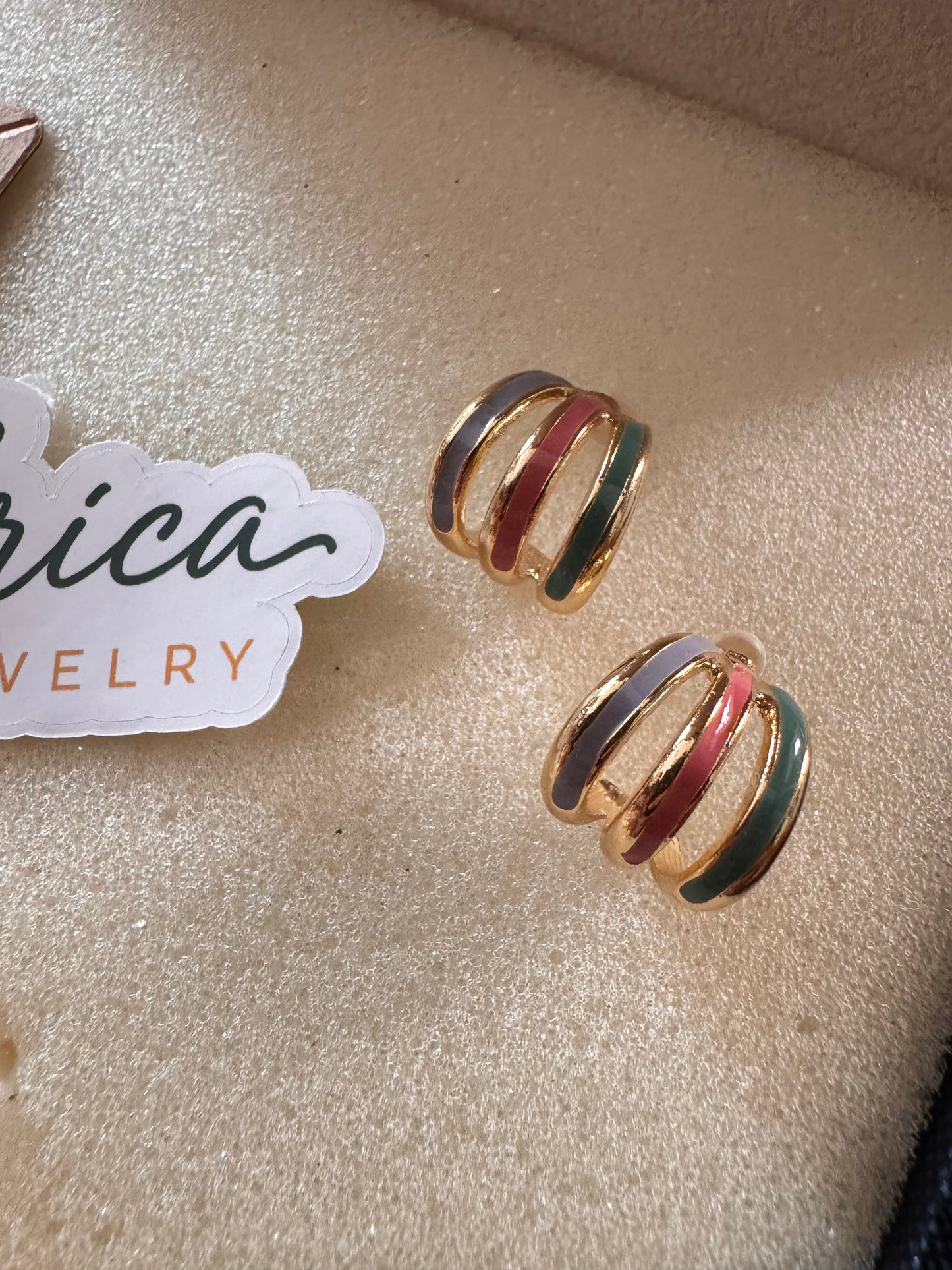 Candy Swirl Hoops