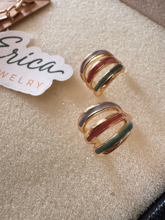 Candy Swirl Hoops