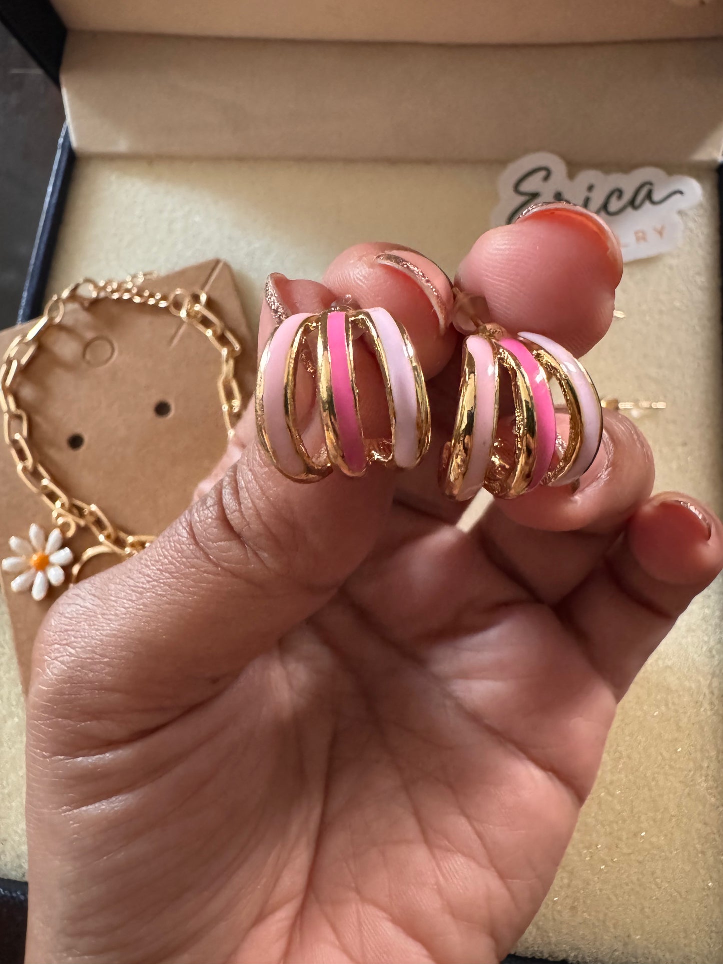 Candy Swirl Hoops