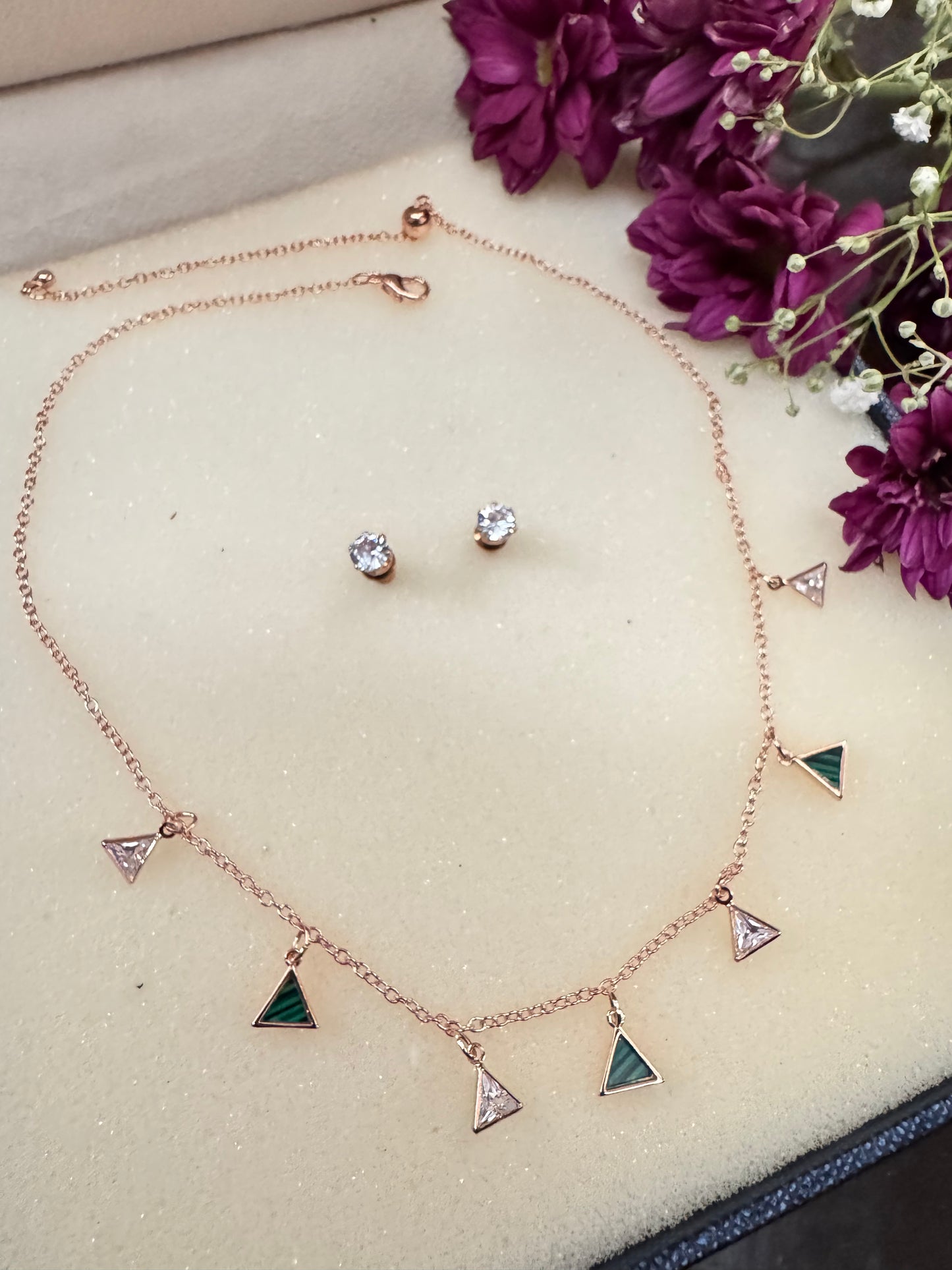 Emerald Apex Necklace
Erica Jewelry India Dainty Everyday Minimal Gold Silver Jewelry