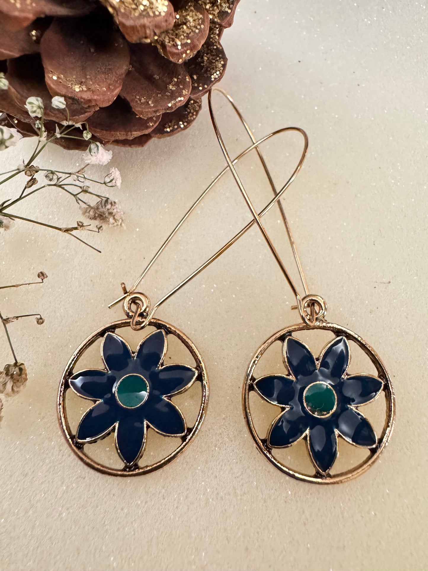 Imbali Antique Gold Danglers