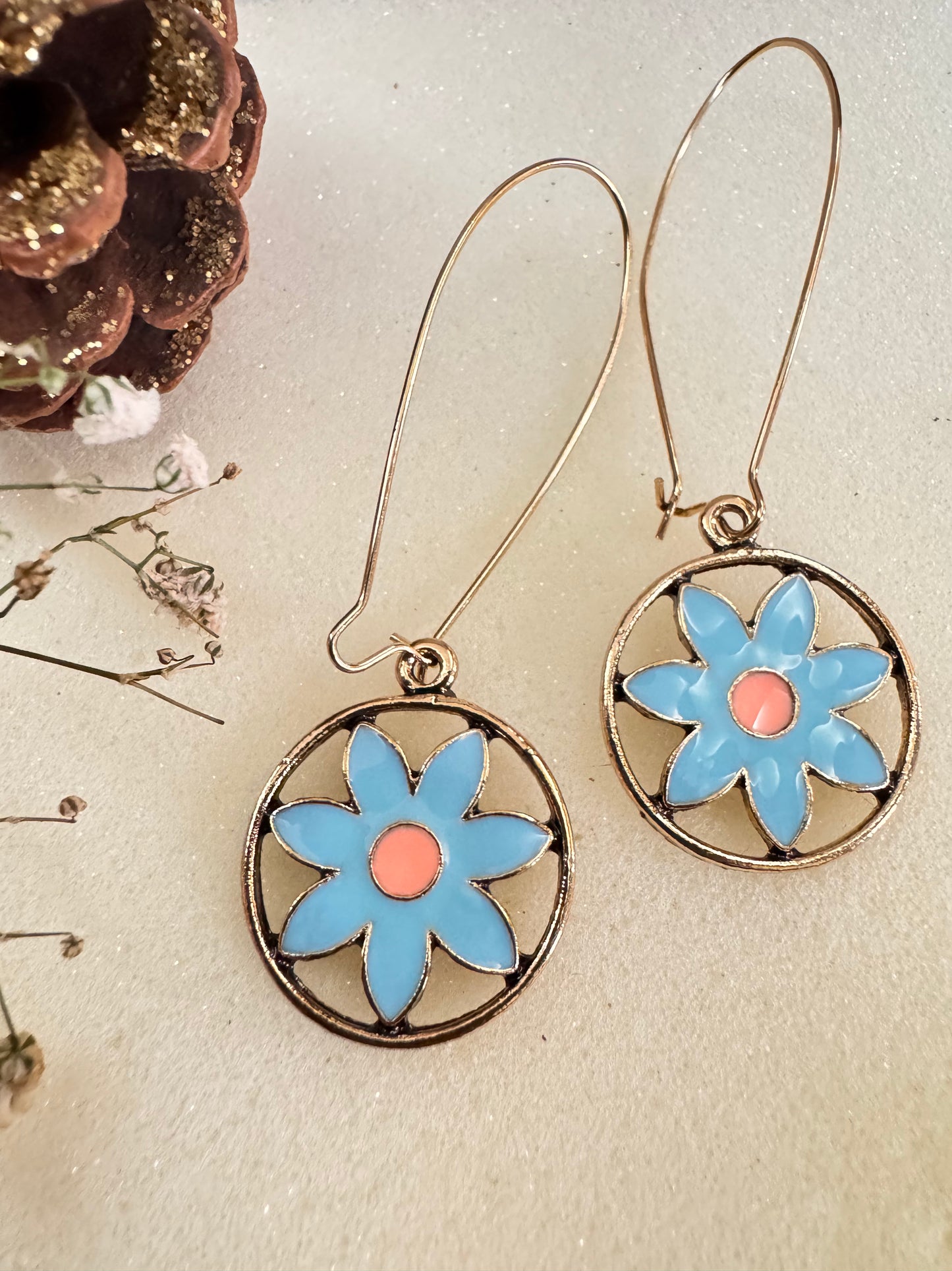 Imbali Antique Gold Danglers