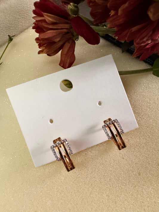 Gilded Buckle Earrings