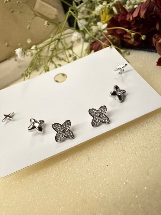 Korean Petal Stud Earrings