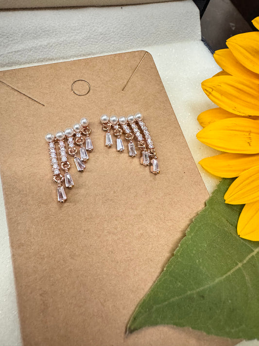 Pearl Drizzle Tassel Danglers