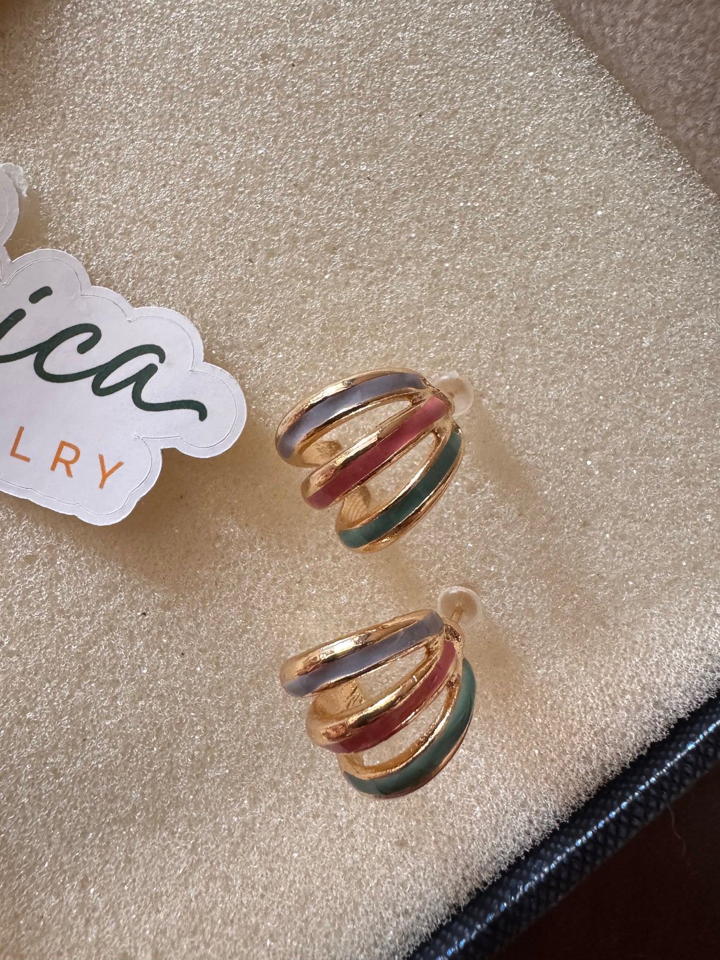 Candy Swirl Hoops