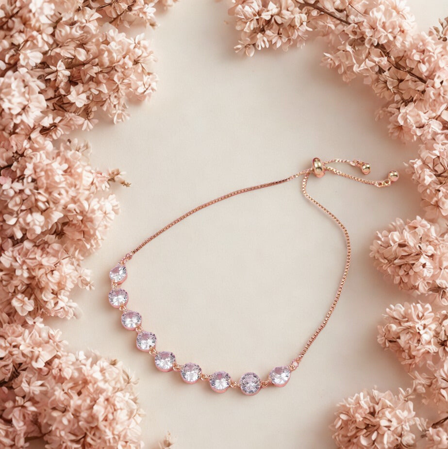Vera Luxe CZ Bracelet
Erica Jewelry India Dainty Everyday Minimal Gold Silver Jewelry designed for the modern woman