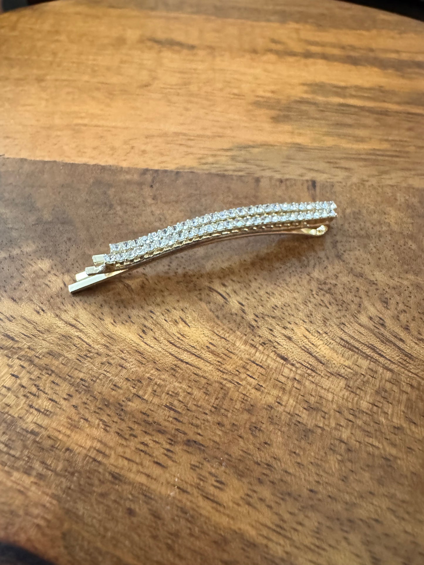 Classic Crystal Bar Hairpins