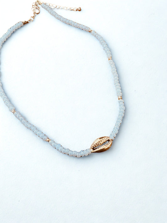 Coastal Glow Cowrie Necklace