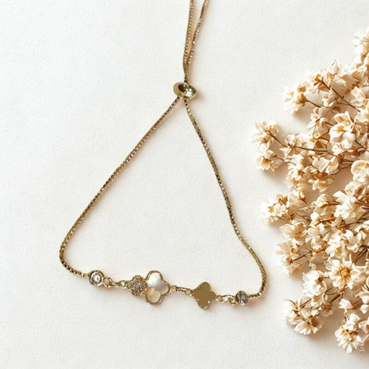 Golden Petal Harmony Bracelet