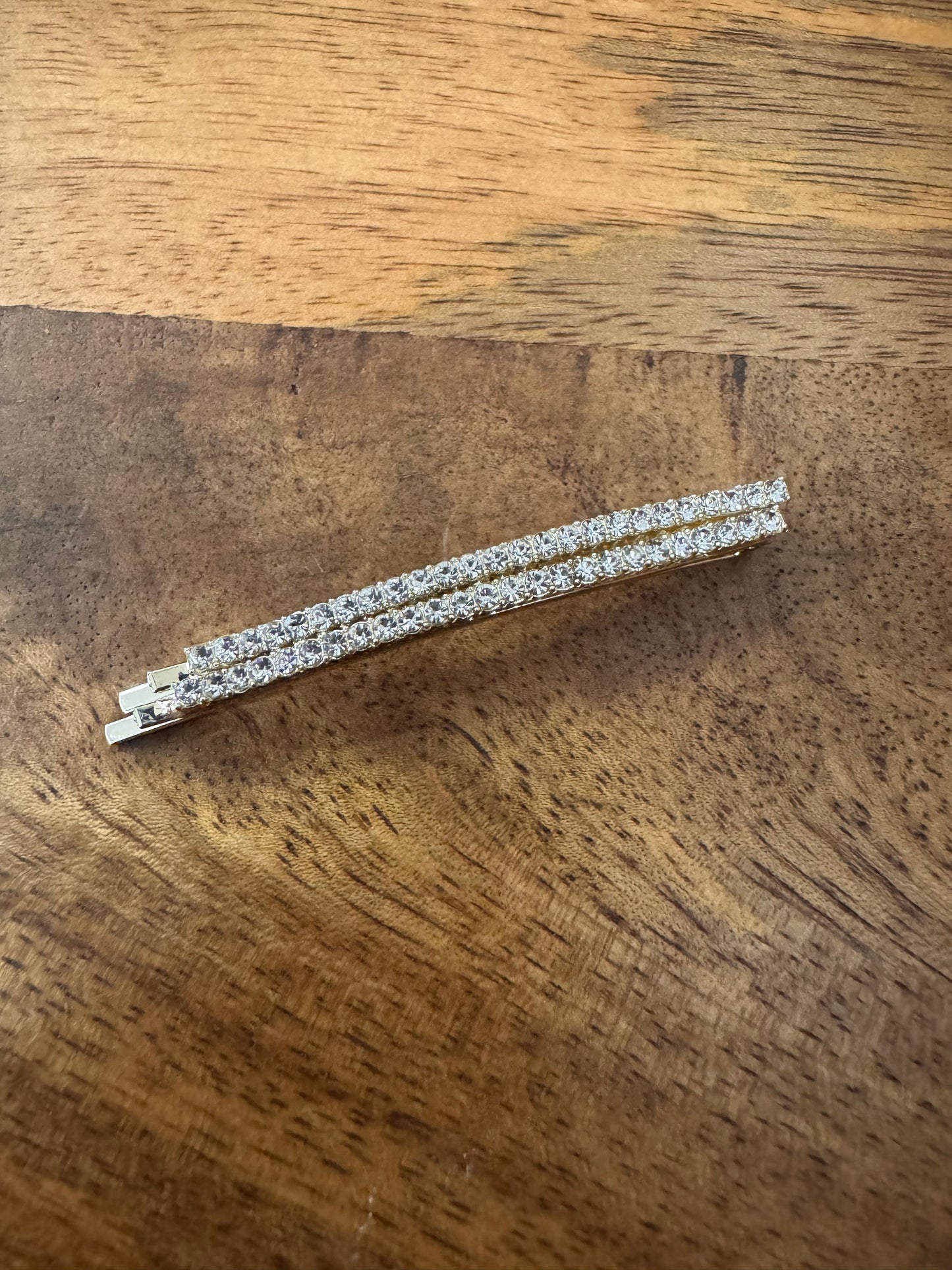 Classic Crystal Bar Hairpins