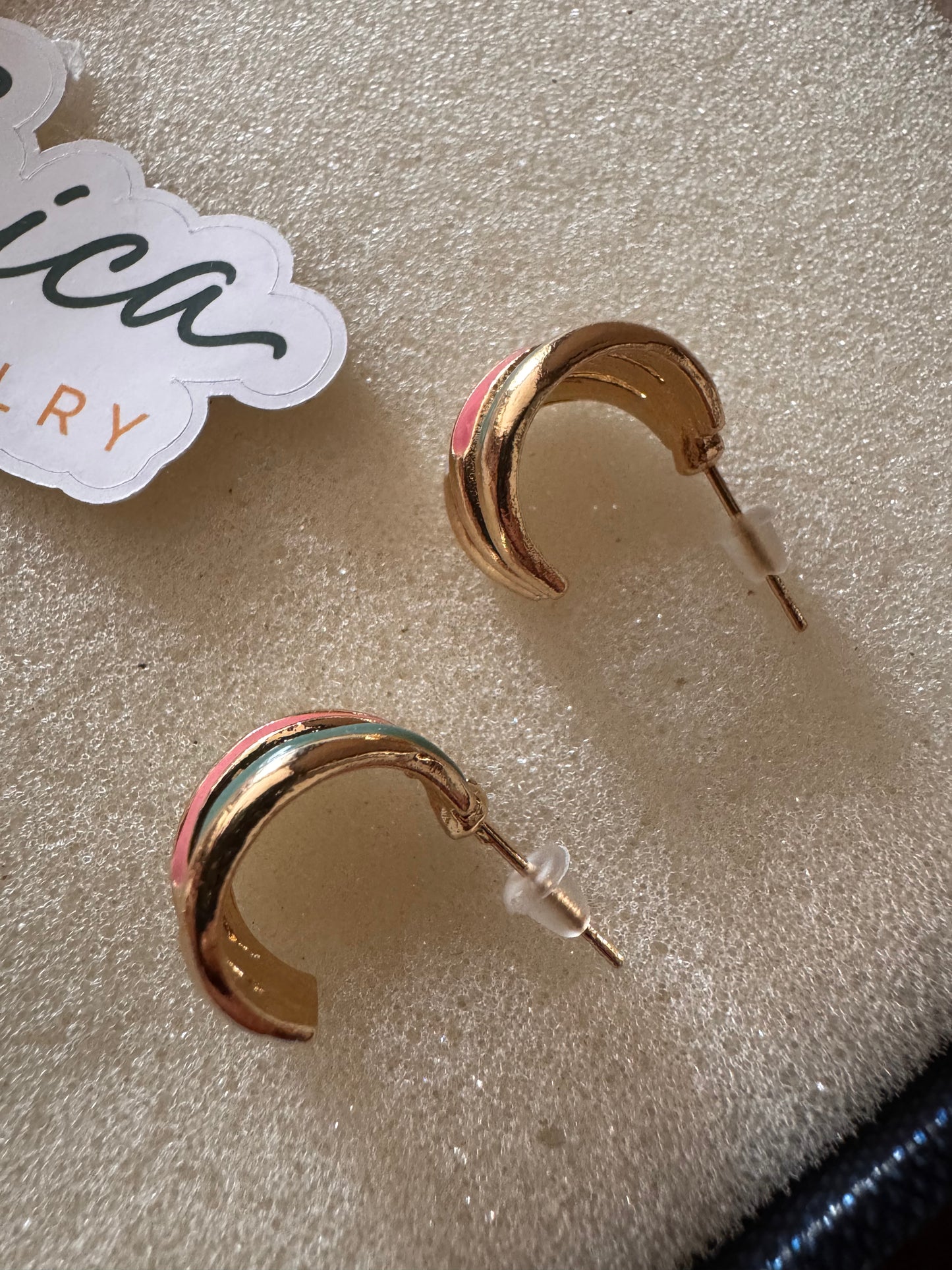 Candy Swirl Hoops