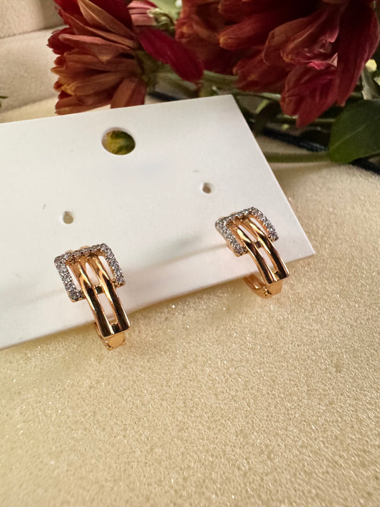 Gilded Buckle Earrings