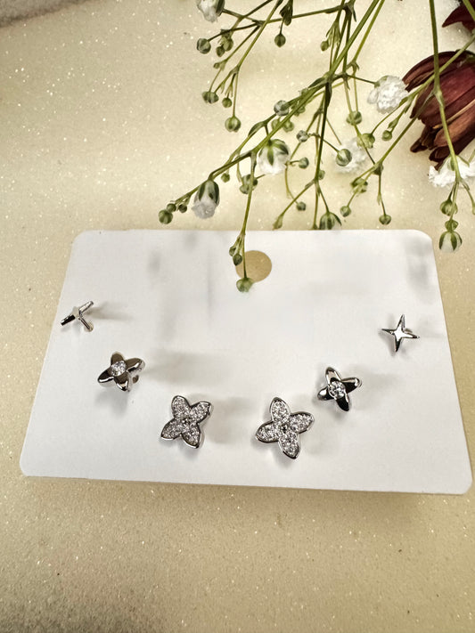 Korean Petal Stud Earrings