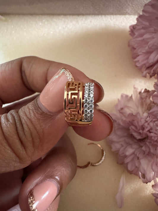 Athena Luxe Huggie Hoops
