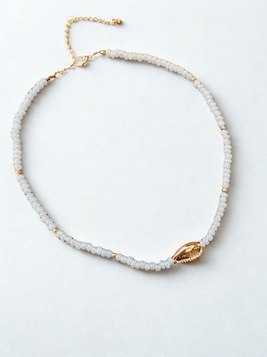 Coastal Glow Cowrie Necklace