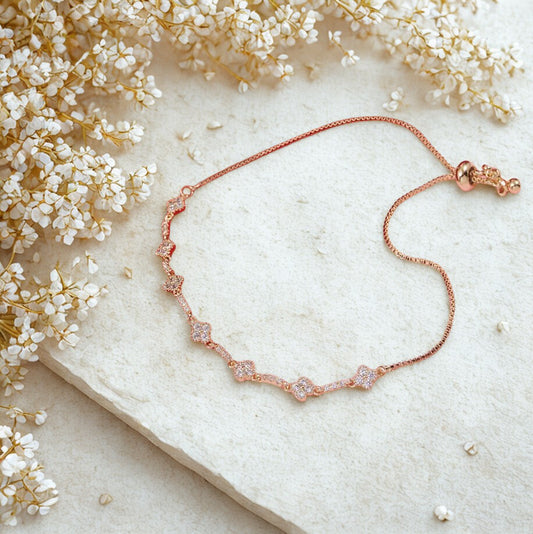 Roselle Clover Adjustable Bracelet
